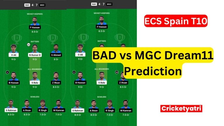 BAD vs MGC Dream11