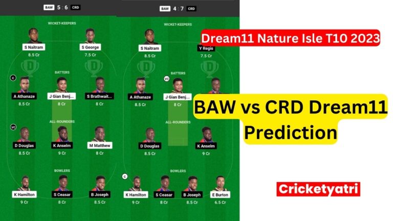 BAW vs CRD Dream11