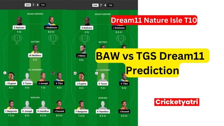 BAW vs TGS Dream11 Prediction