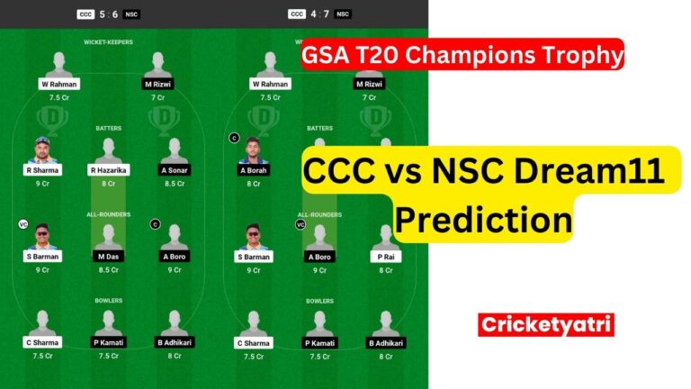CCC vs NSC Dream11