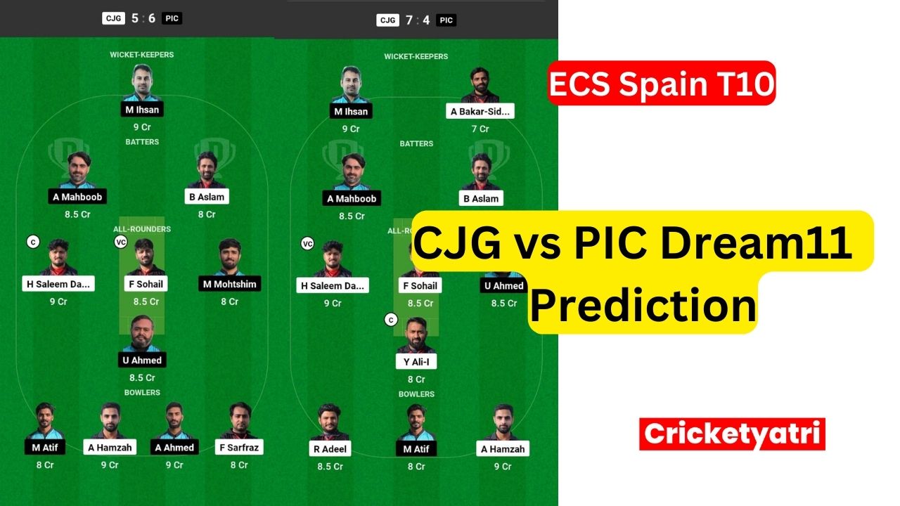 CJG vs PIC Dream11 Prediction