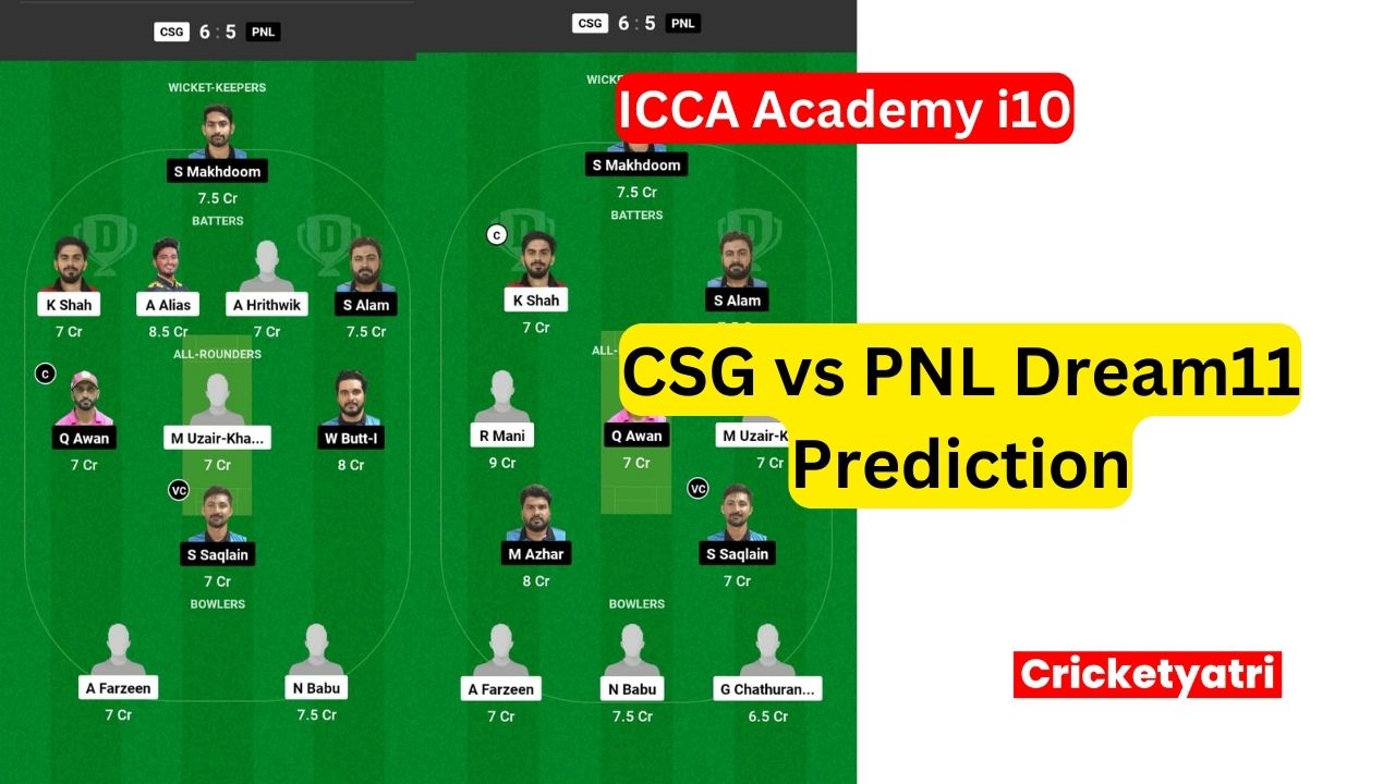 CSG vs PNL Dream11