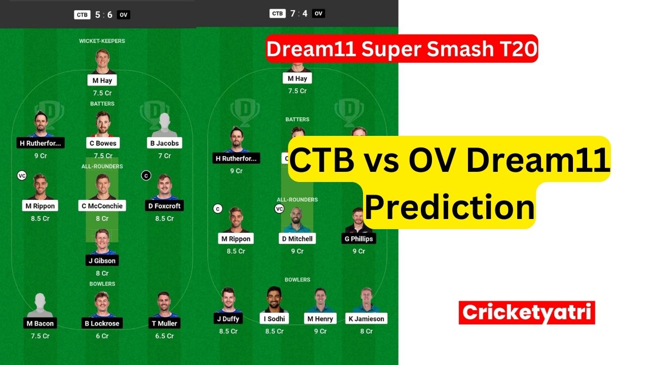CTB vs OV Dream11