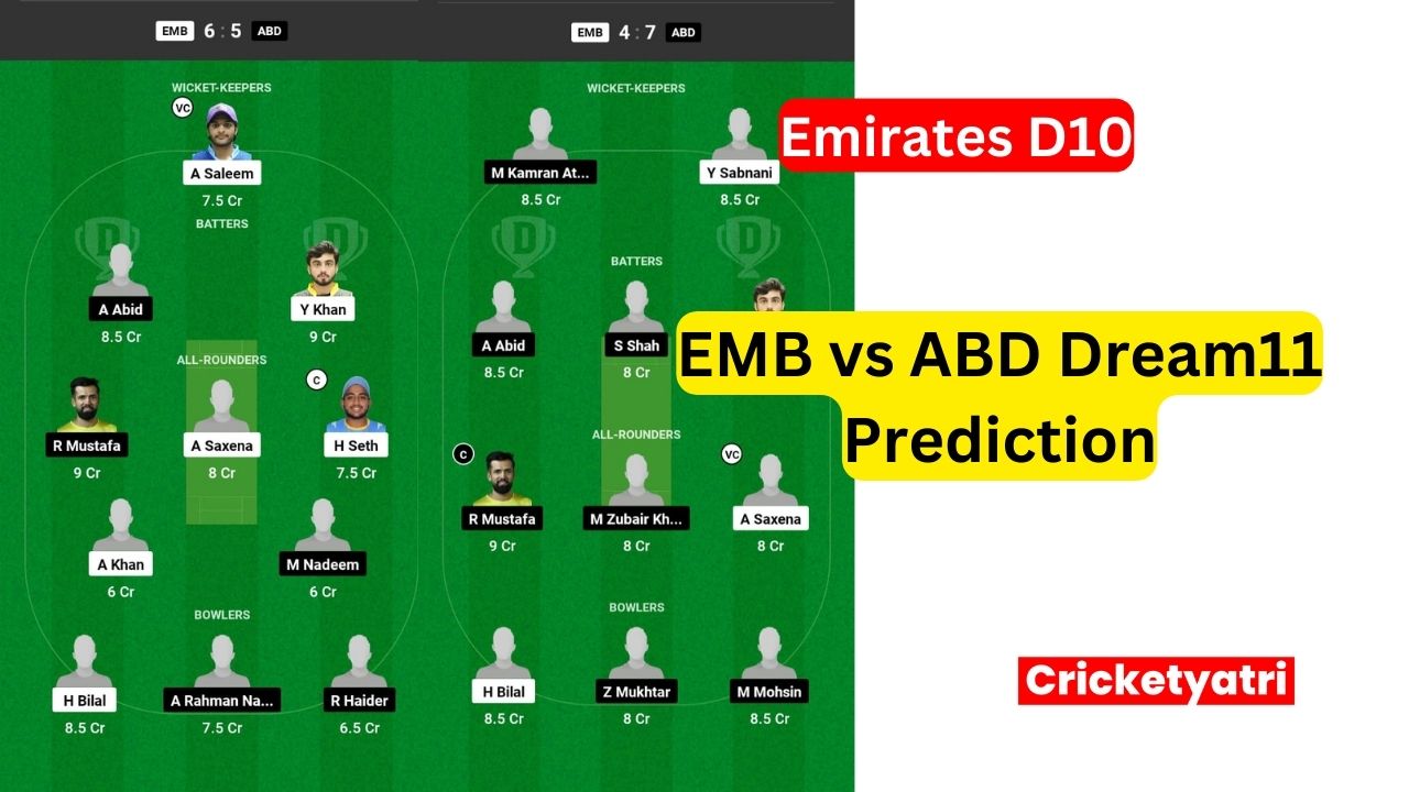 EMB vs ABD Dream11