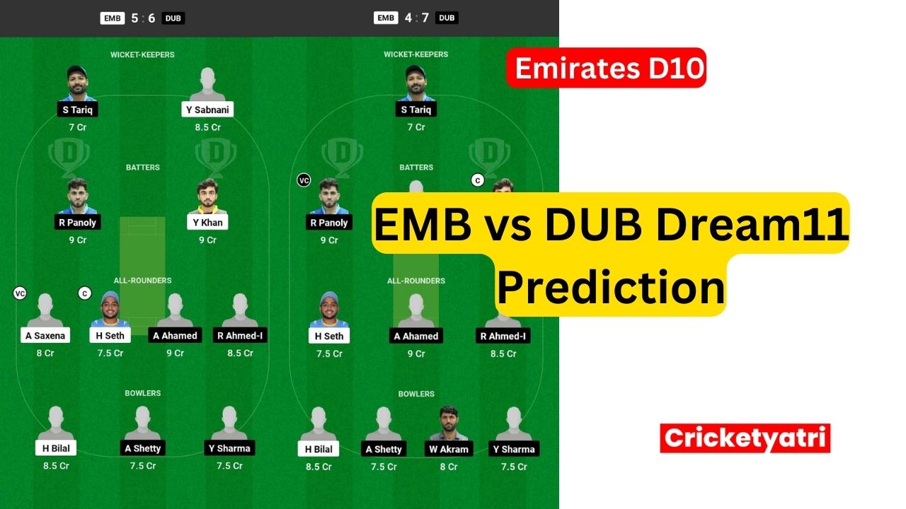 EMB vs DUB Dream11