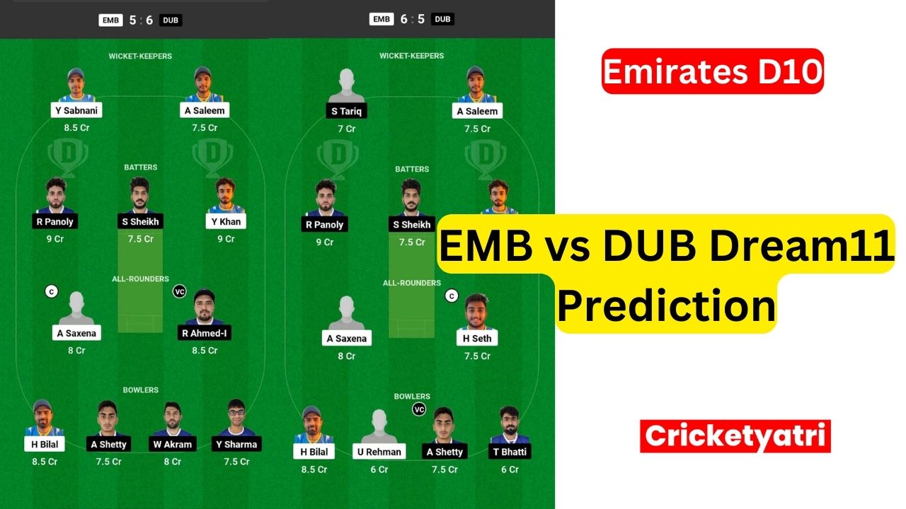 EMB vs DUB Dream11