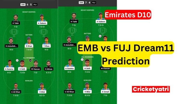 EMB vs FUJ Dream11