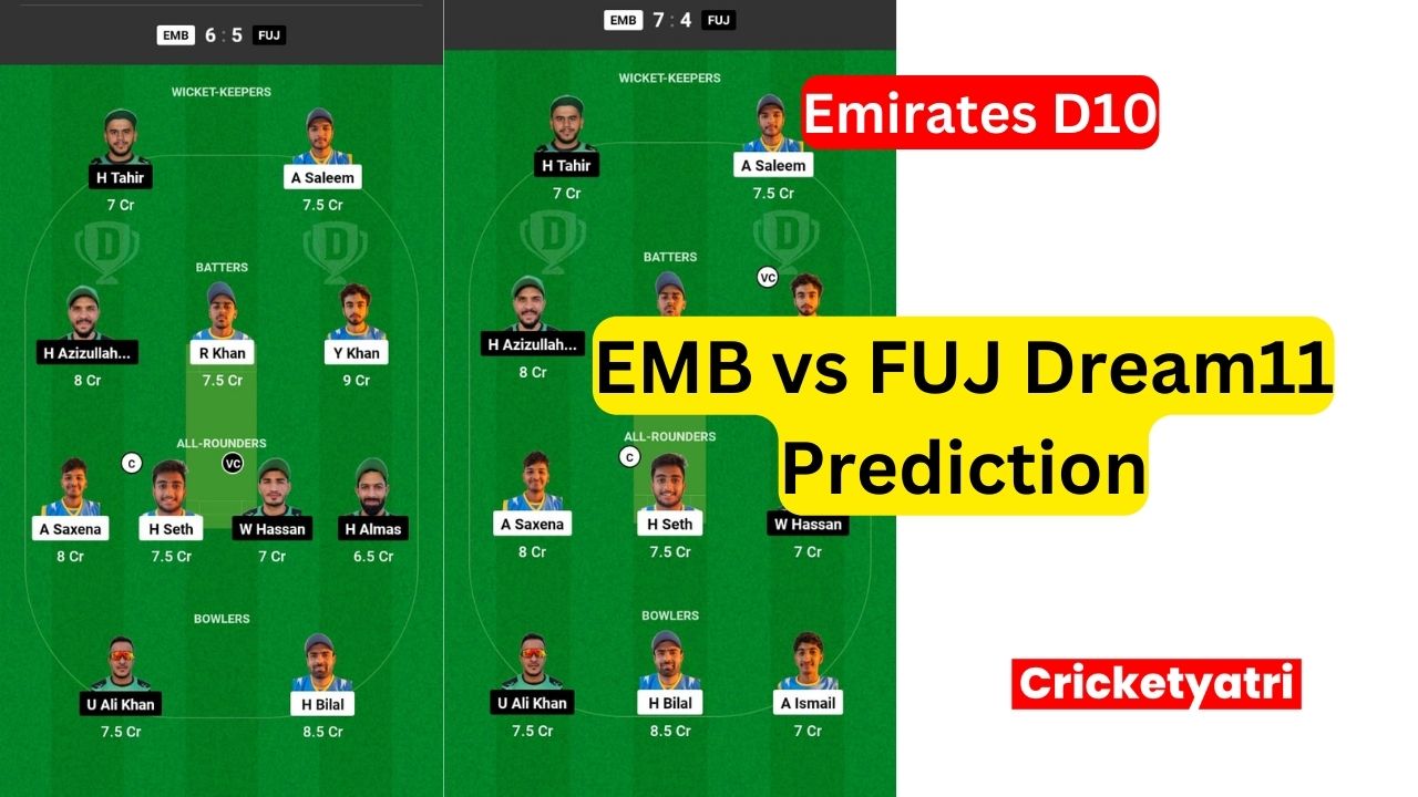 EMB vs FUJ Dream11