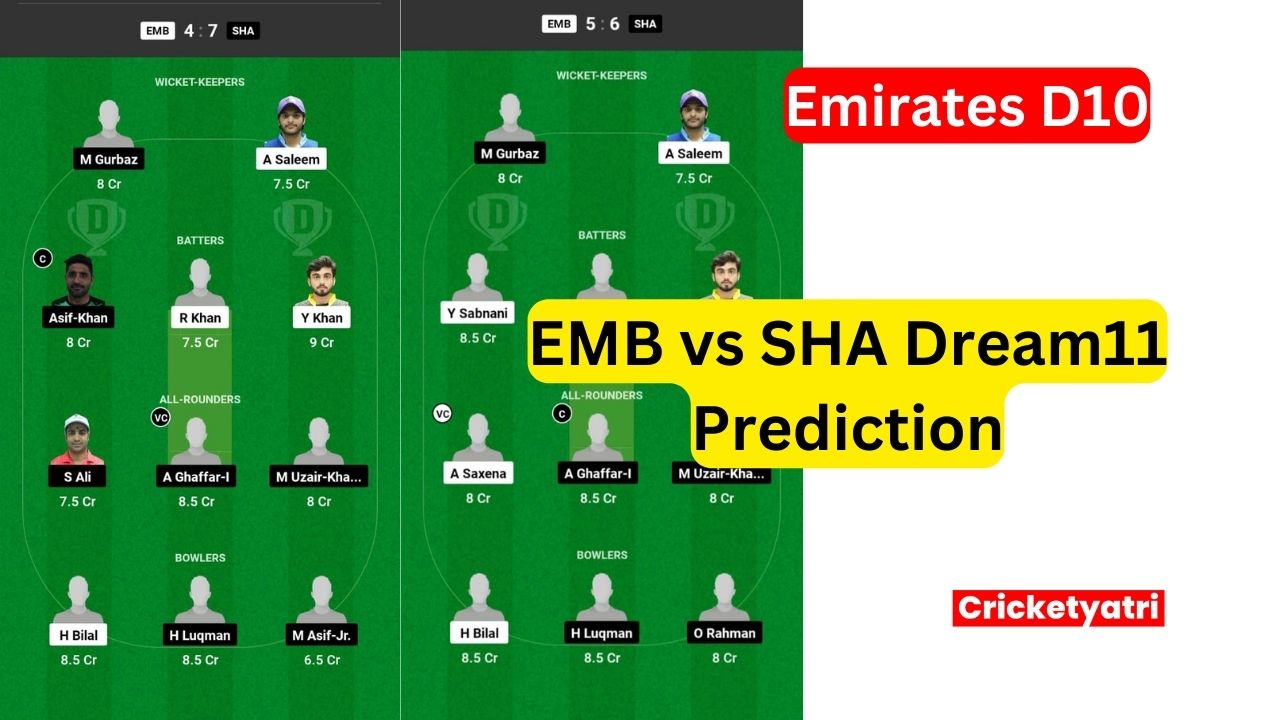 EMB vs SHA Dream11