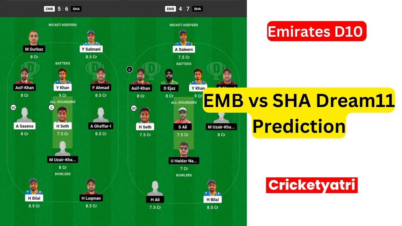 EMB vs SHA Dream11