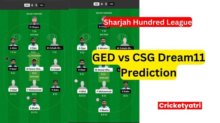 GED vs CSG Dream11