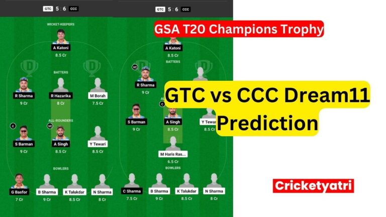 GTC vs CCC Dream11