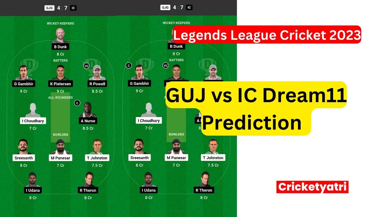 GUJ vs IC Dream11