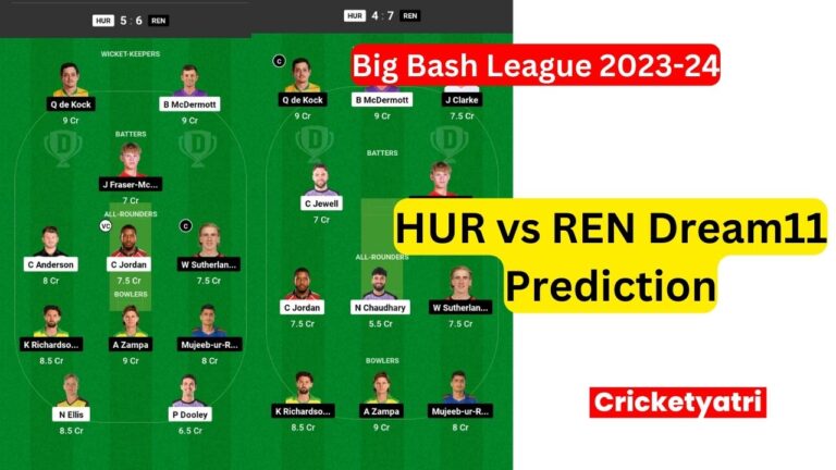 HUR vs REN Dream11