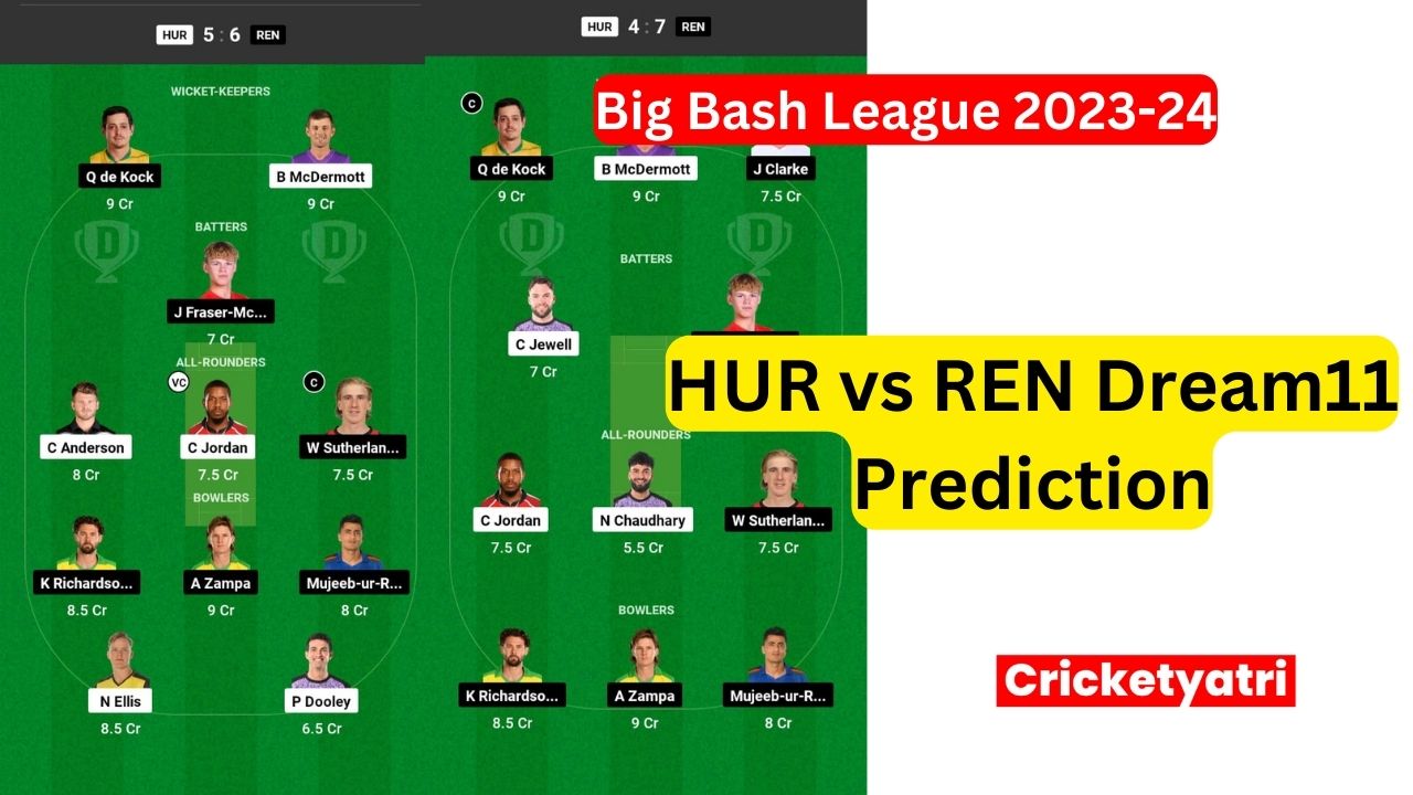 HUR vs REN Dream11