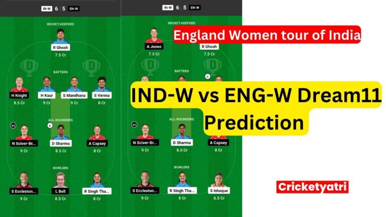 IND-W vs ENG-W Dream11