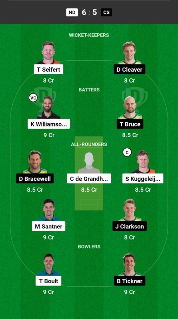 ND vs CS Dream11