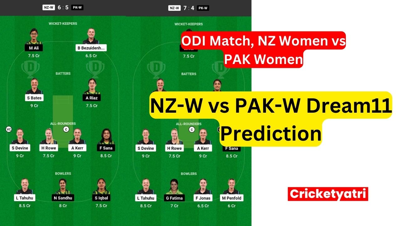 NZ-W vs PAK-W Dream11