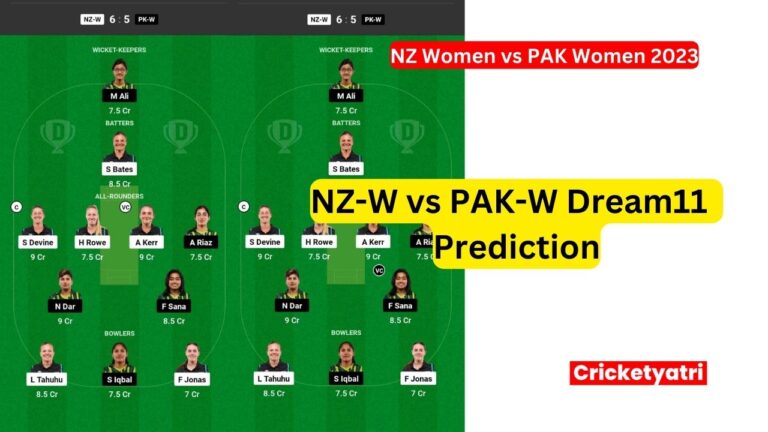NZ-W vs PAK-W Dream11 Prediction
