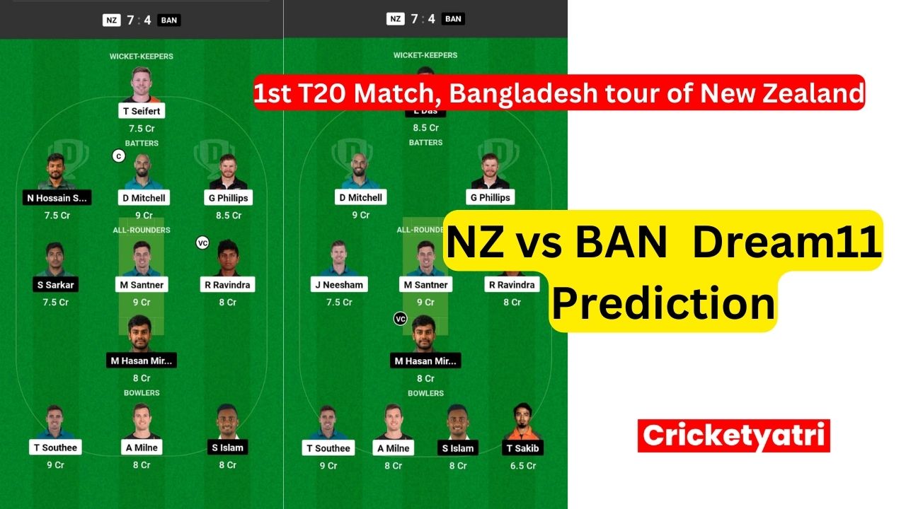 NZ vs BAN  Dream11