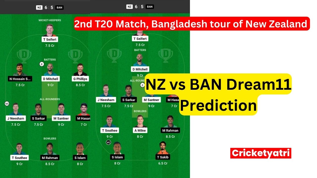 NZ vs BAN Dream11
