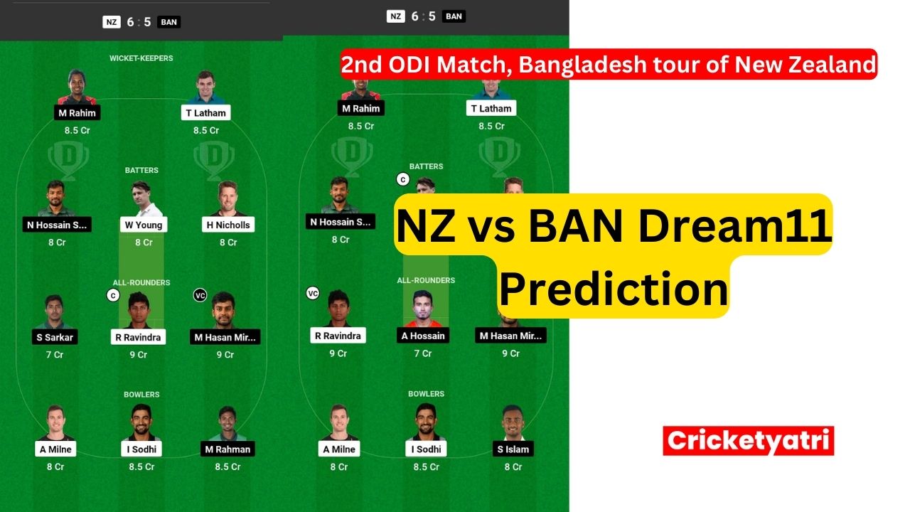 NZ vs BAN Dream11