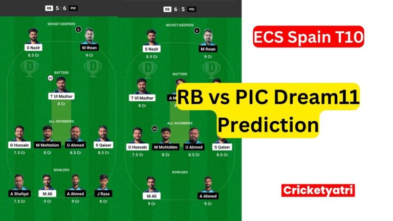 RB vs PIC Dream11