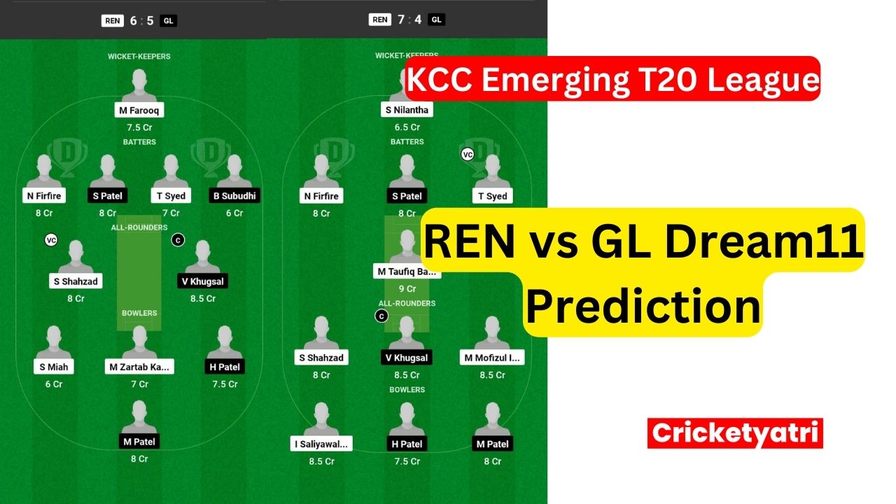 REN vs GL Dream11