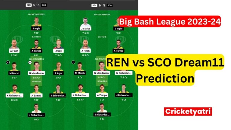 REN vs SCO Dream11 Prediction