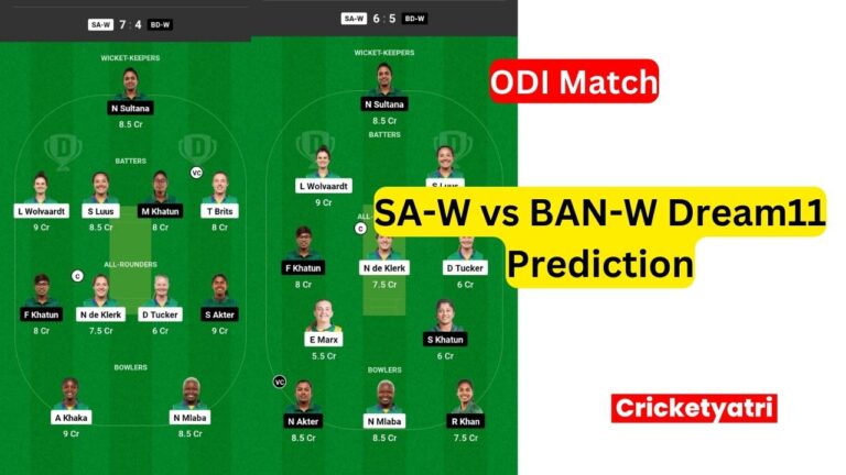 SA-W vs BAN-W Dream11