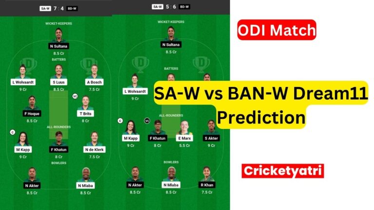 SA-W vs BAN-W Dream11