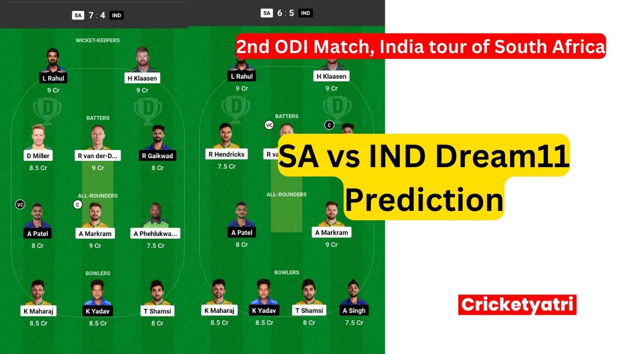 SA vs IND Dream11 Prediction