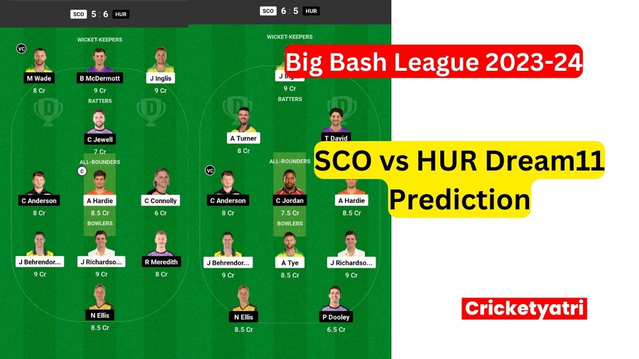 SCO vs HUR Dream11