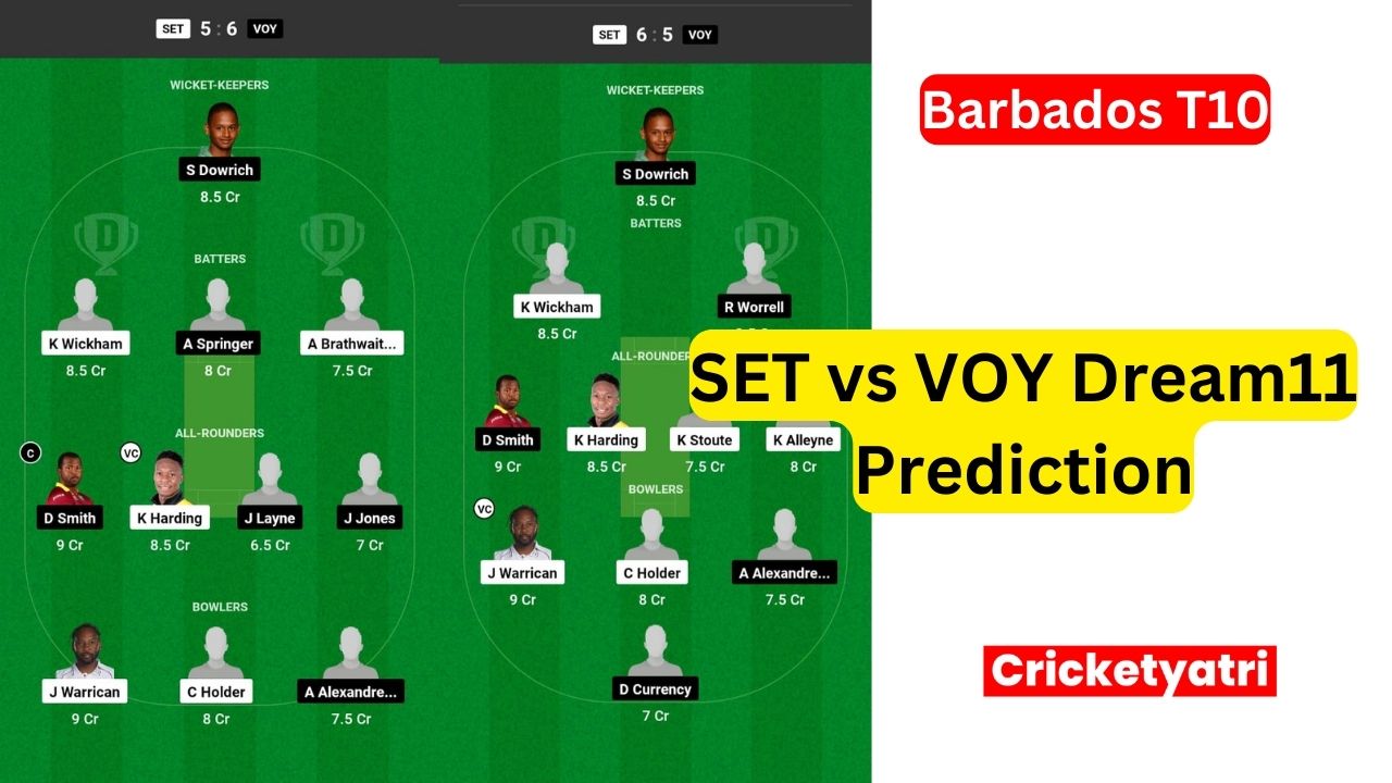 SET vs VOY Dream11