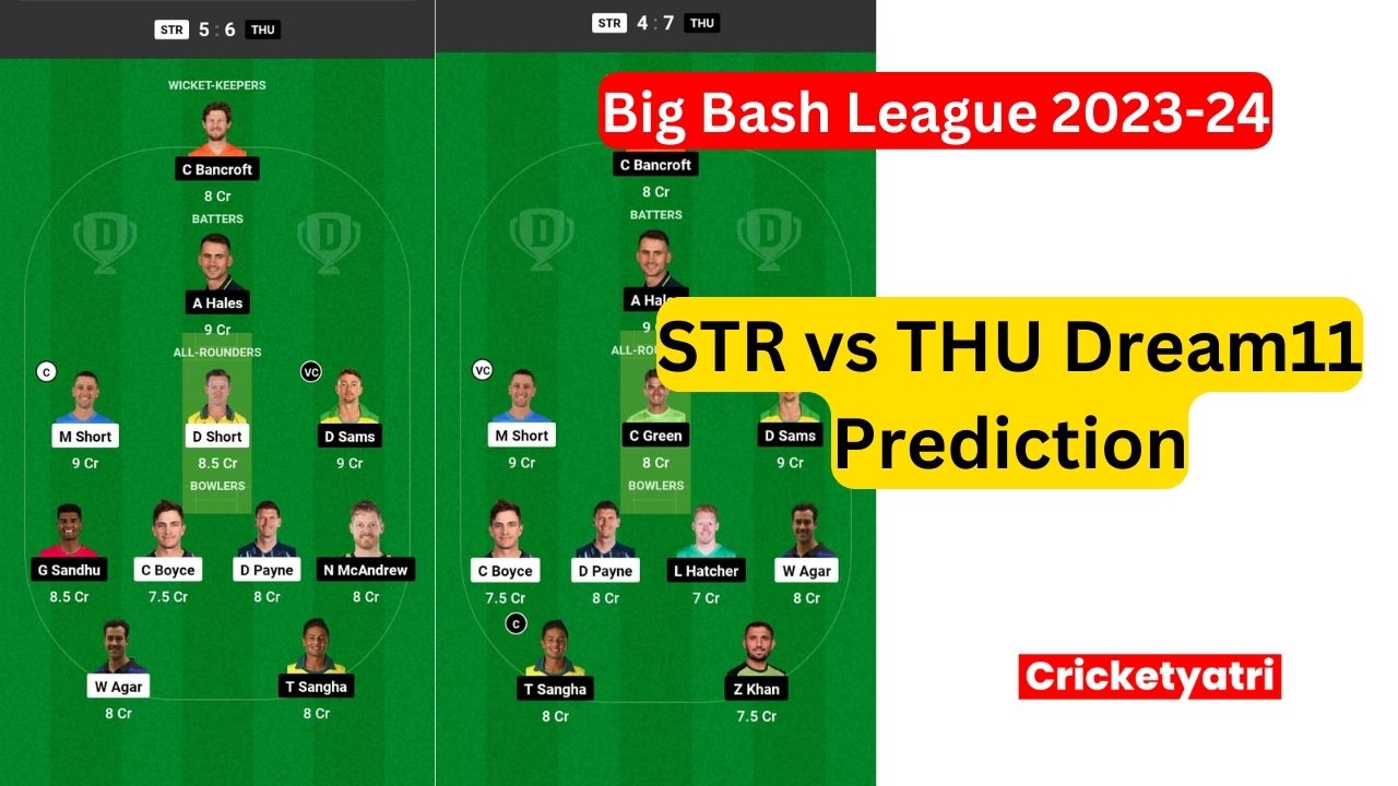 STR vs THU Dream11 Prediction