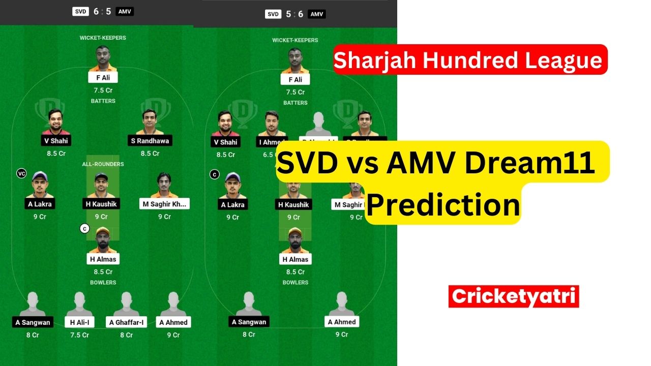 SVD vs AMV Dream11 Prediction