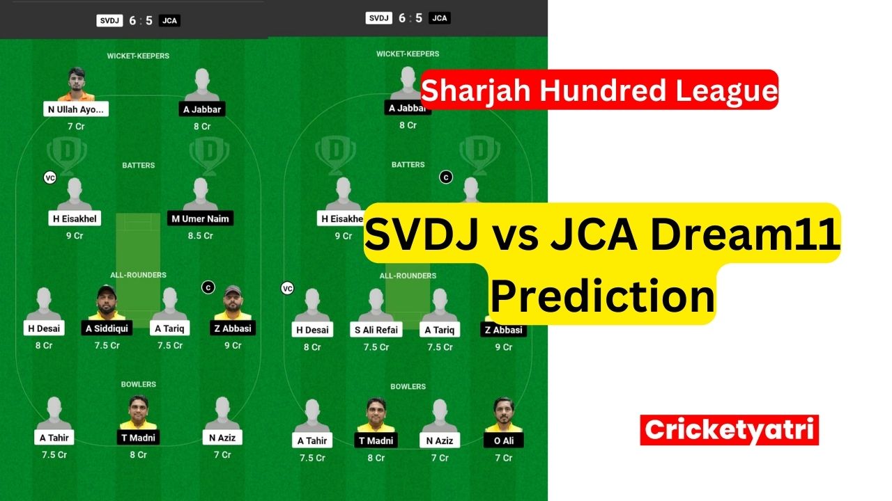 SVDJ vs JCA Dream11