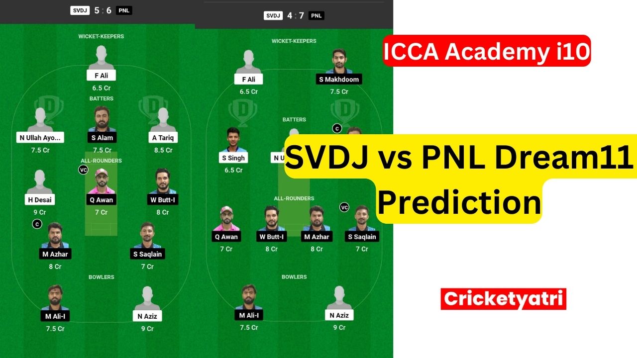 SVDJ vs PNL Dream11