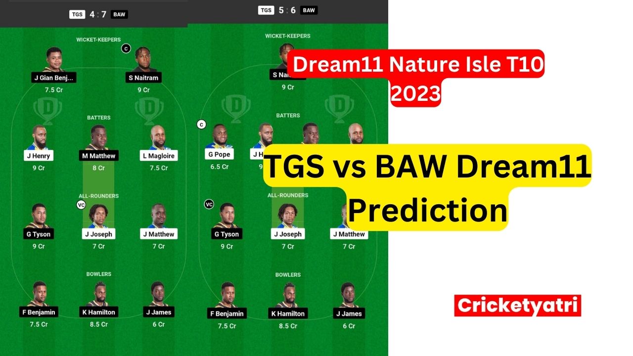 TGS vs BAW Dream11