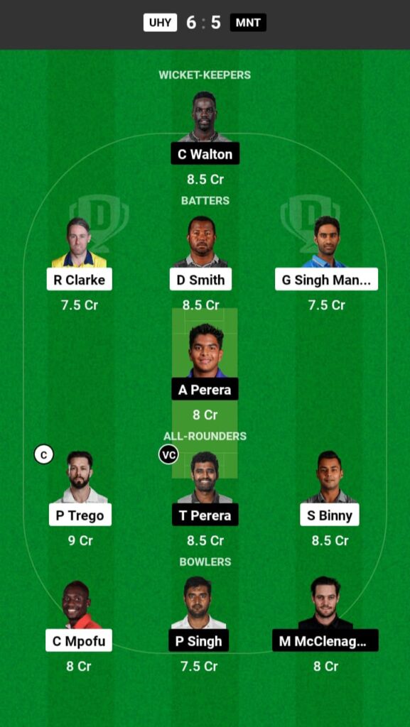 UHY vs MNT Dream11