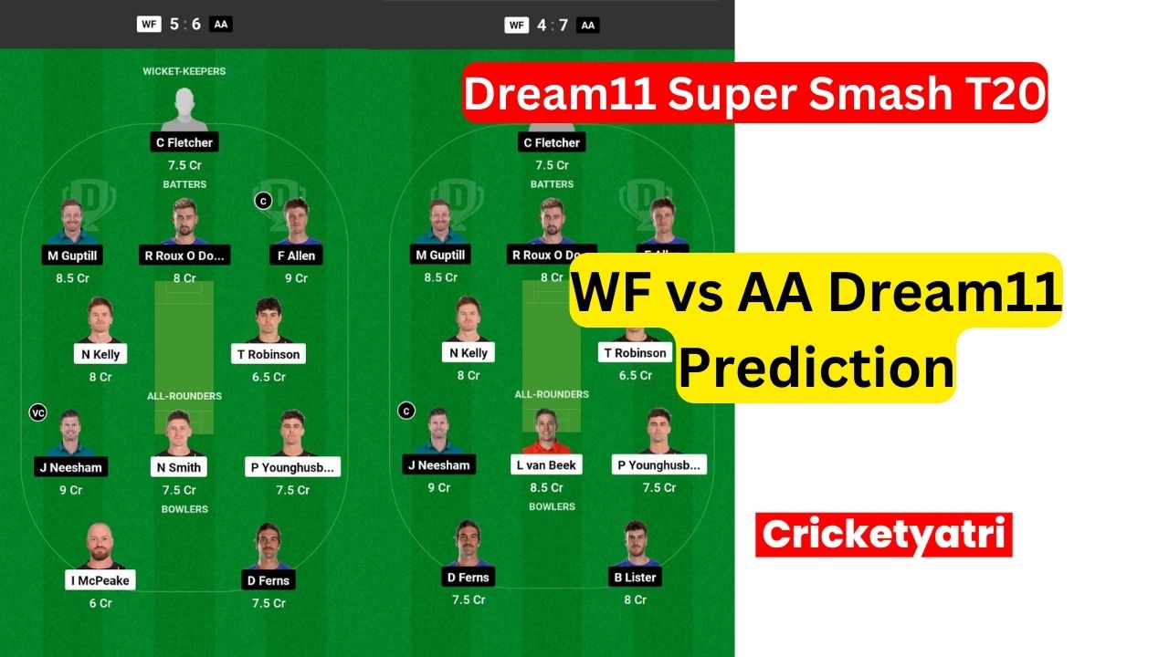 WF vs AA Dream11