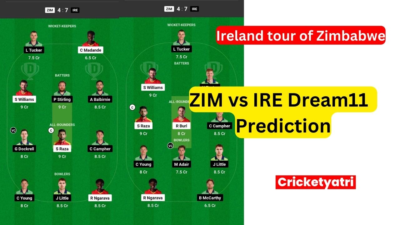 ZIM vs IRE Dream11 Prediction