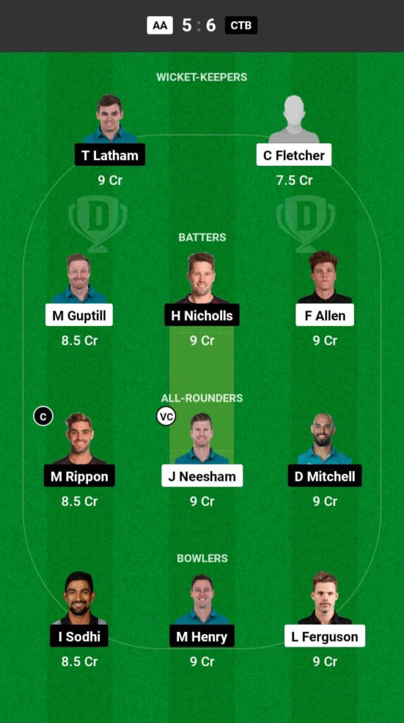 AA vs CTB Dream11