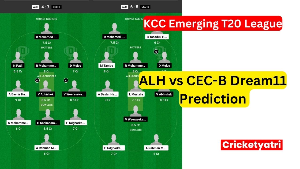 ALH vs CEC-B Dream11