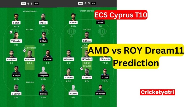 AMD vs ROY Dream11