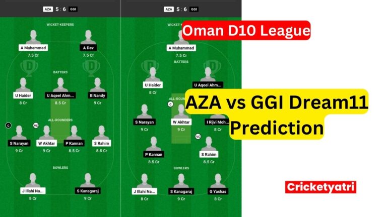 AZA vs GGI Dream11