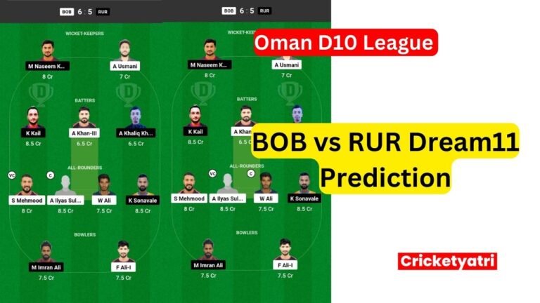 BOB vs RUR Dream11