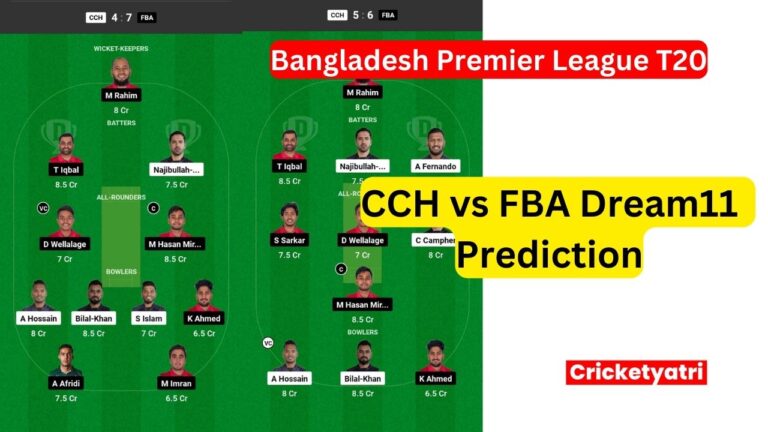 CCH vs FBA Dream11