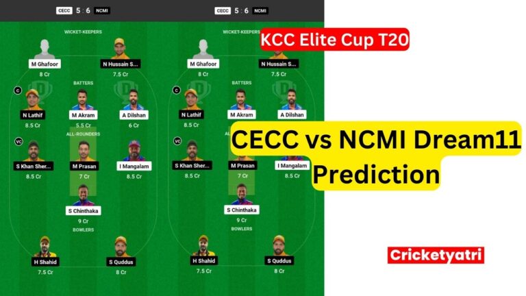 CECC vs NCMI Dream11