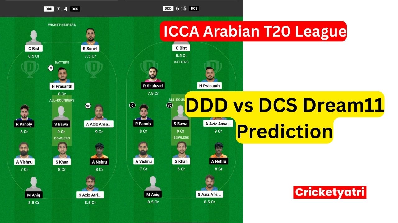 DDD vs DCS Dream11